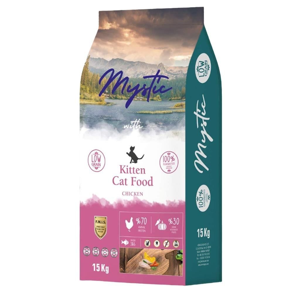 Mystic Az Tahıllı Tavuklu Yavru Kedi Maması 15 kg