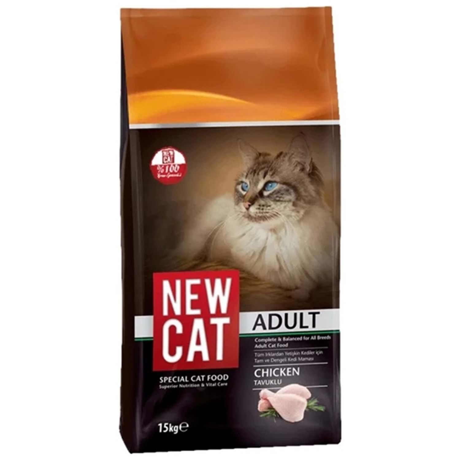 Newcat Tavuklu Yetişkin Kedi Maması 15Kg