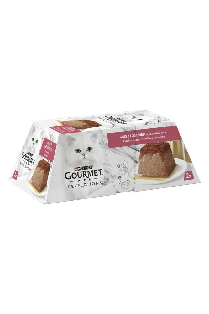 Purina Gourmet Revelations Somon Balıklı Kedi Yaş Maması 2x57gr