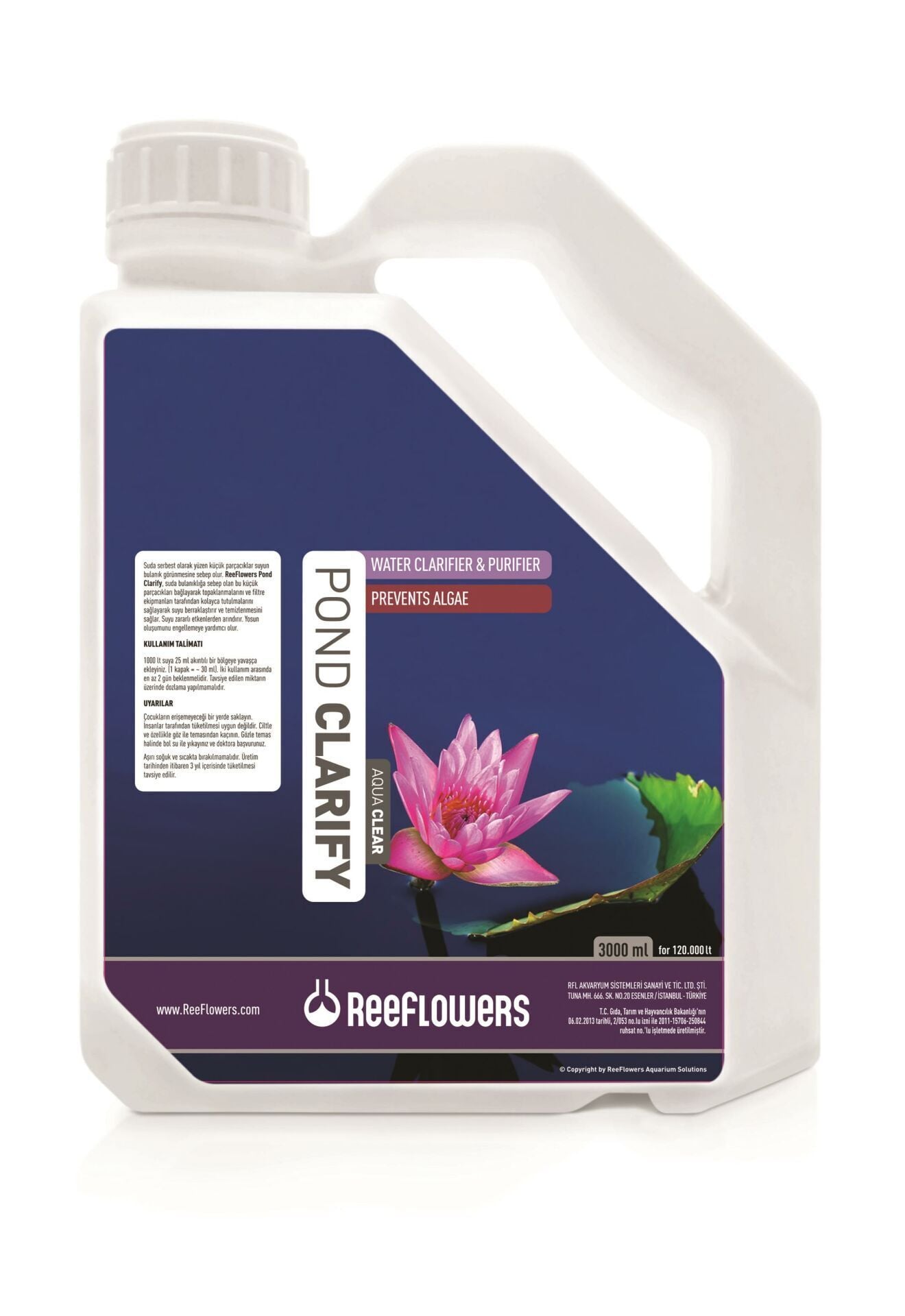 ReeFlowers Pond Aqua Clear 3000ml Berraklaştırıcı