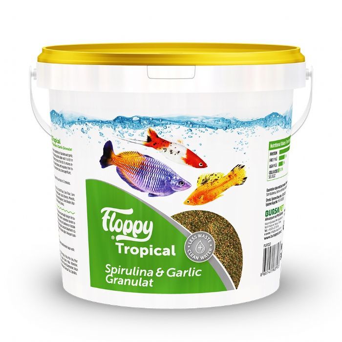 Floppy Tropical Spirulina&Garlic Granulat 3kg