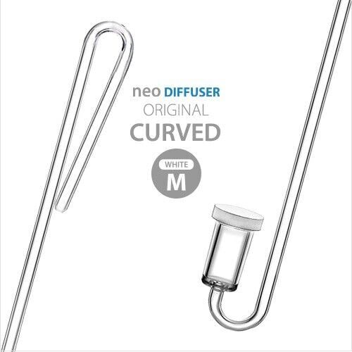 Aquario Co2 Diffuser Curved Original M (White)