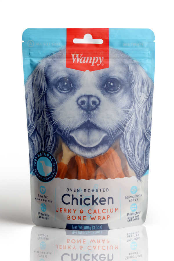 Wanpy Kalsiyumlu Gerçek Tavuk 100gr Köpek Ödülü