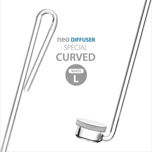 Aquario CO2 Diffuser Curved Special L (White)