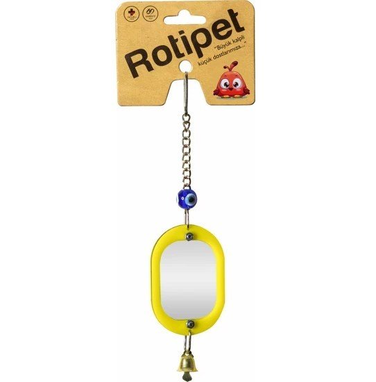 Rotipet Kuş Oyuncağı Akrilik Çerçeveli Ayna Orta