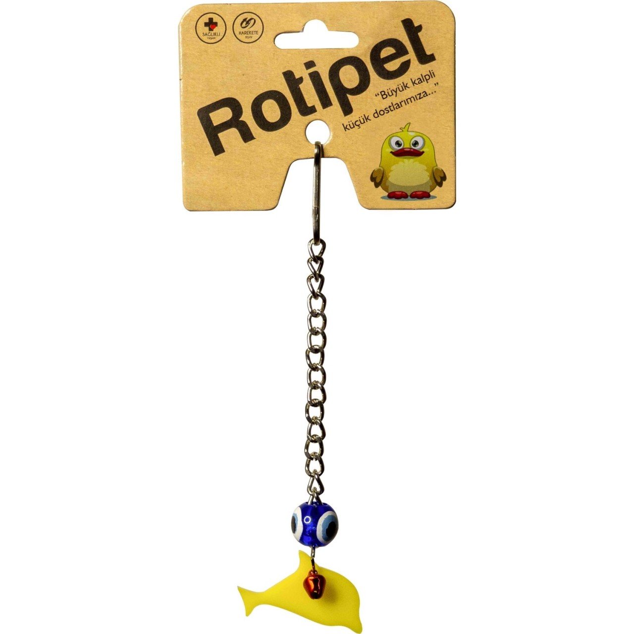 Rotipet Kuş Oyuncağı Akrilik Şekilli Sarkaç Yunus