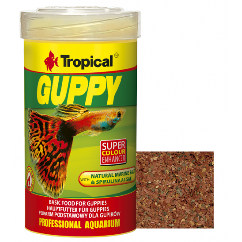 Tropical Guppy (Lepistesler için pul yem) 100ml / 20gr