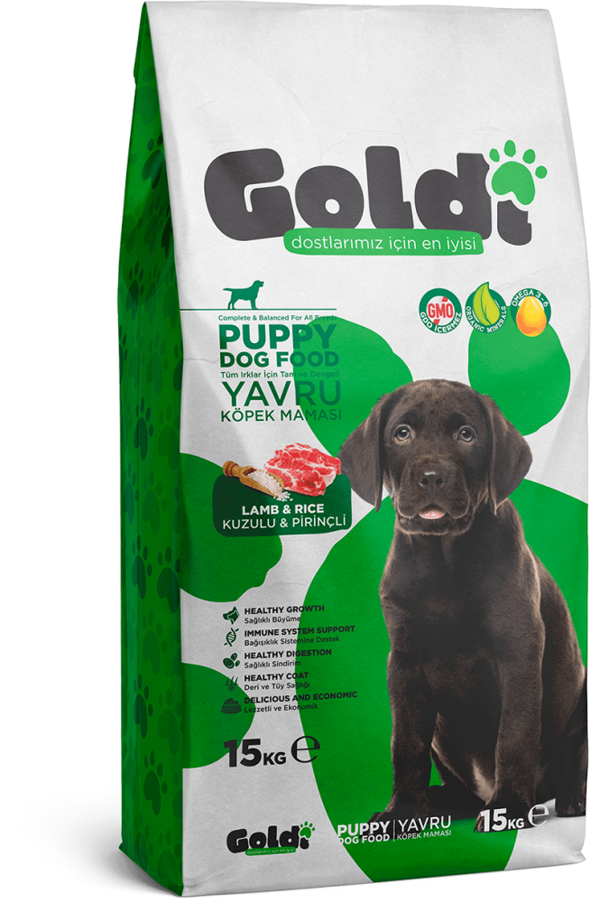 Goldi Puppy Kuzulu & Pirinçli Yavru Köpek Maması 15kg.