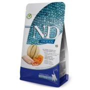 N&D Ocean Morina Balıklı Bal Kabaklı ve Karidesli Tahılsız Yavru Kedi Maması 5Kg