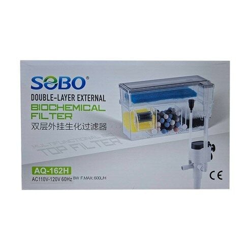 Sobo AQ-162H Bio Askı Filtre 600lt/Saat