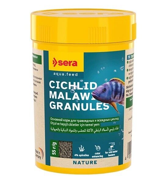 Sera Cichlid Malawi Granules (Granugreen) 100ml / 55gr