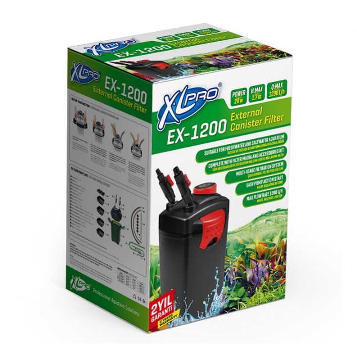 XLPro EX-1200 Dış Filtre 1200Lt / Saat