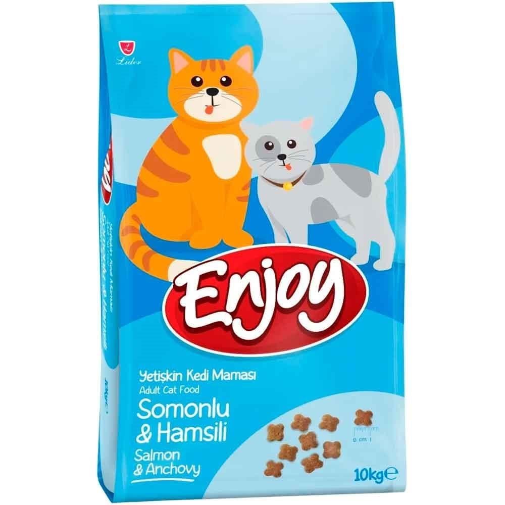 Enjoy Somonlu Kedi Maması 10 Kg