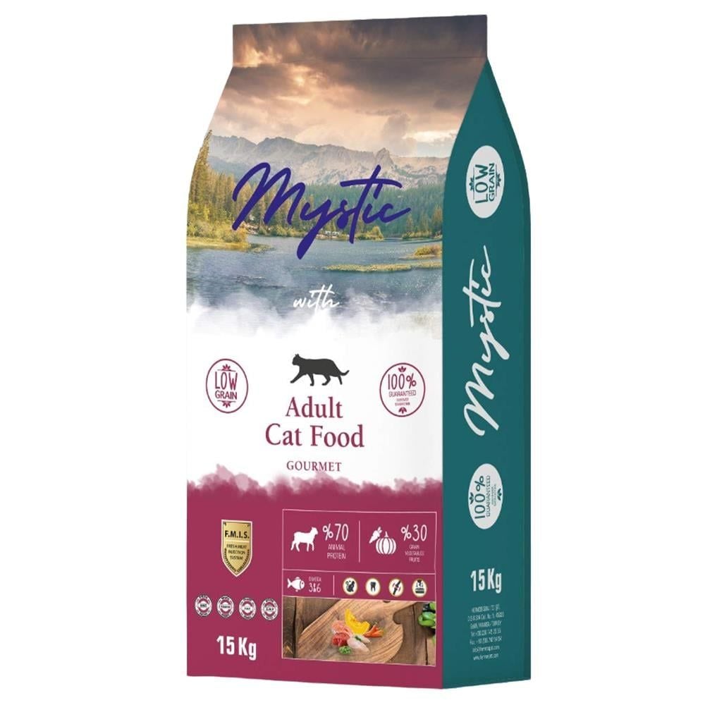 Mystic Az Tahıllı Gurme Yetişkin Kedi Maması 15 kg