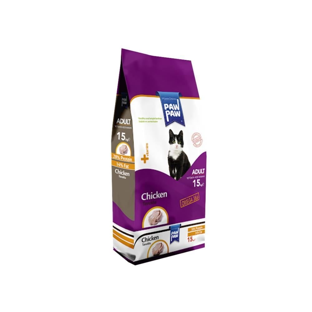 Paw Paw Tavuklu Yetişkin Kedi Maması 15 kg