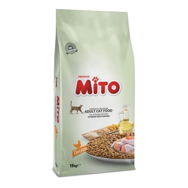 Mito Tavuklu ve Sebzeli Yetişkin Kedi Maması 1Kg