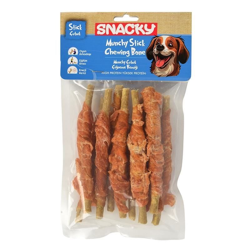 Snacky Munchy Tavuk Sargılı Köpek Ödül 10'lu 13cm 120gr