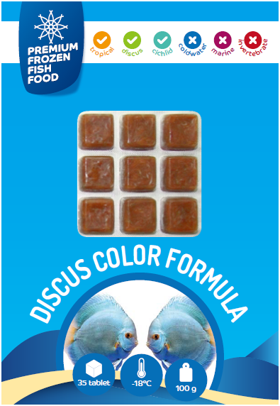 RDM Premium Frozen Fish Food Discus Color Formula 100gr 35adet