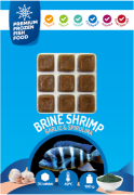 RDM Premium Frozen Fish Food Brine Shrimp Garlic & Spirulina 100gr 35adet