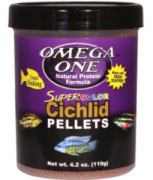 Omega One Super Color Cichlid Large Pellets 490ml / 231gr.