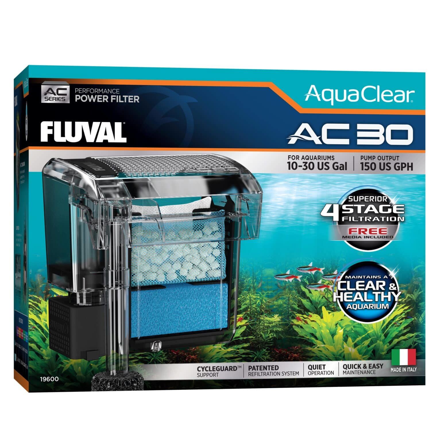 Fluval AC30 Askı Filtre 567Lt/Saat