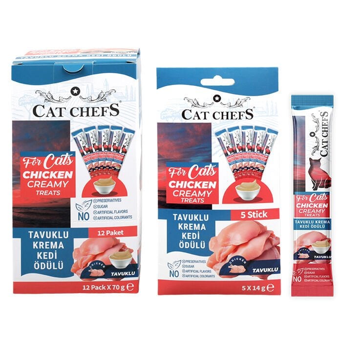 Cat Chefs Tavuklu Krema Kedi Ödülü 14gr×5 adet