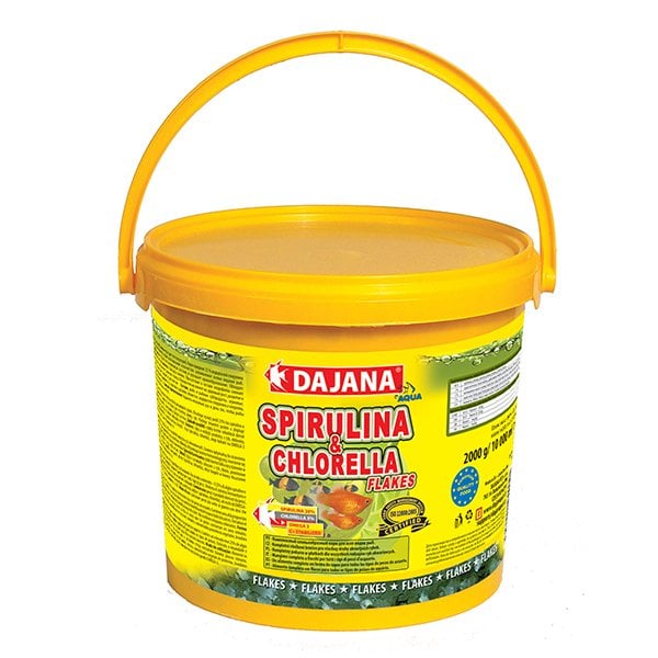 Dajana Spirulina & Chlorella Flakes 10Lt / 2000gr.