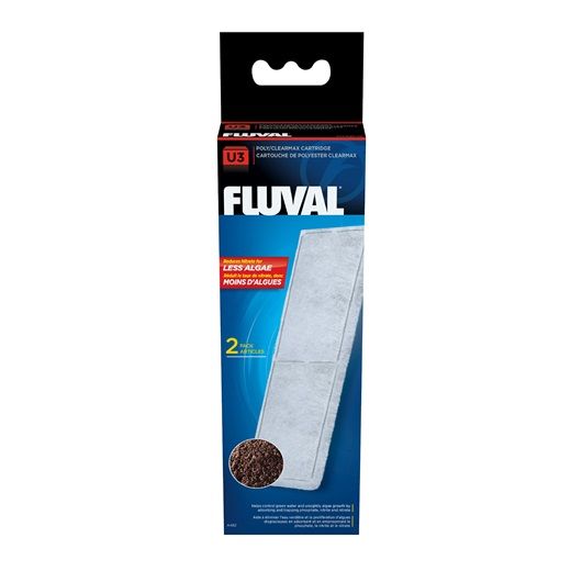 Fluval U3 Filtre Poly-Max Kartuş, 2 Li Paket