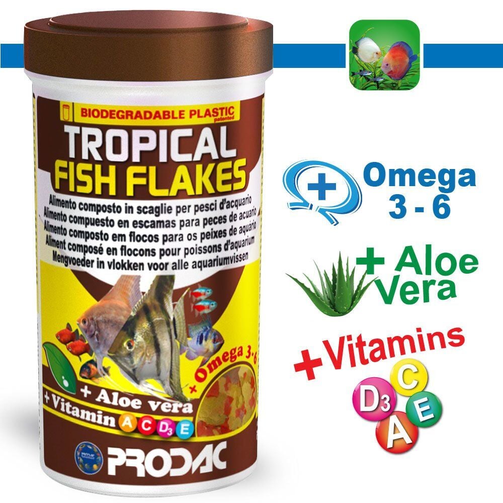 Prodac Tropical Fish Flakes 250ml / 50gr