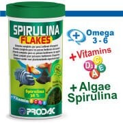 Prodac Spirulina Flakes 100ml / 20gr