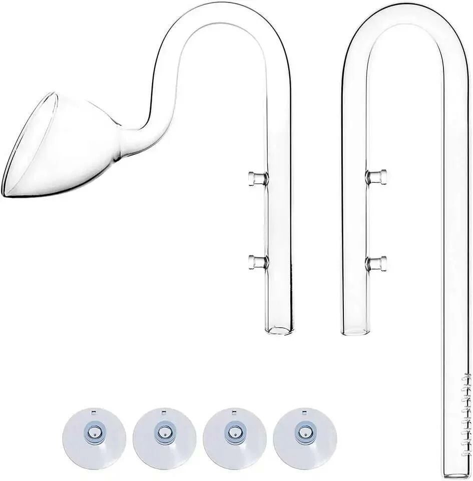 AQUAPRO Lilly Glass Pipe Dış Filtre Cam Emiş Basış 12mm
