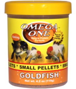 Omega One Goldfish Small Pellets 490ml / 226gr.