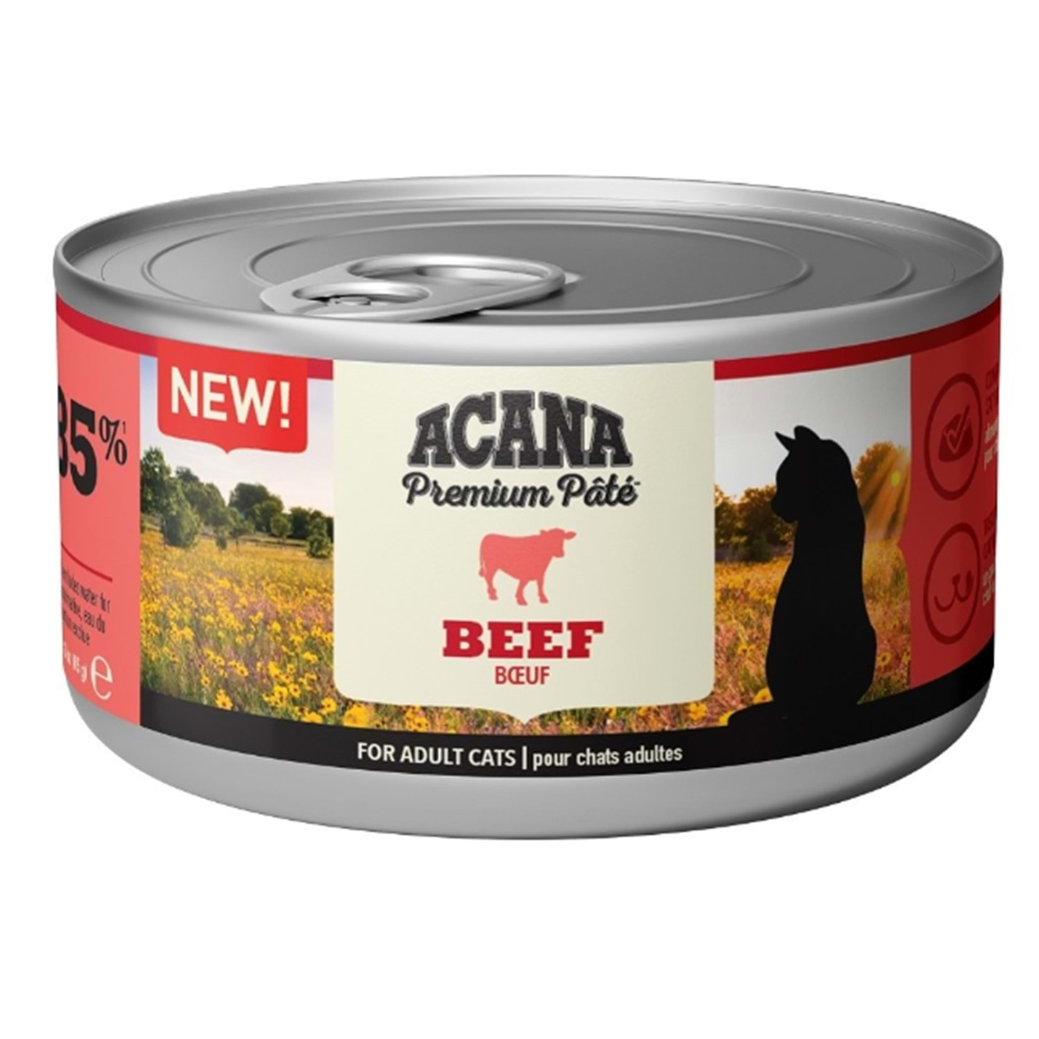 Acana Premium Pate Sığır Etli Ezme Yetişkin Kedi Konservesi 85gr