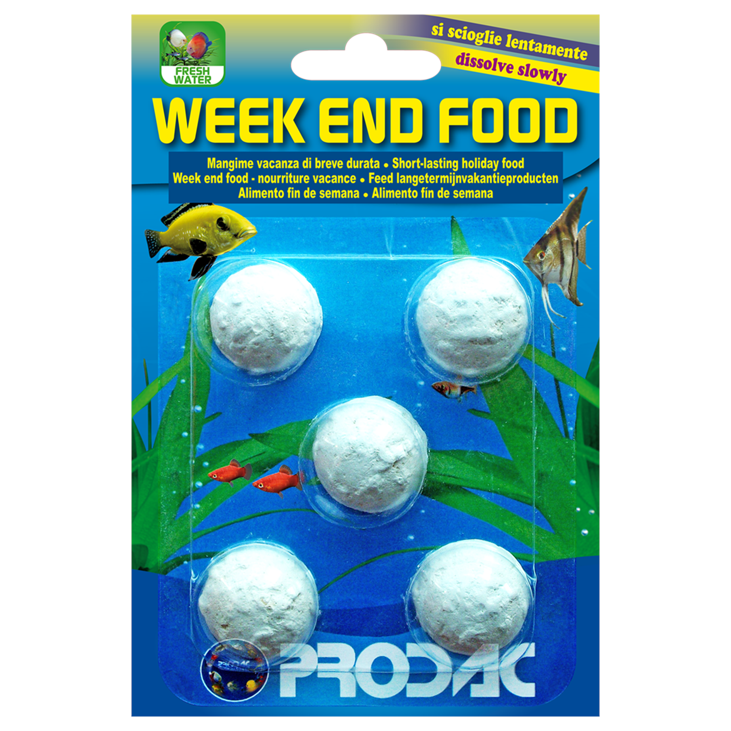 Prodac Week End Food 5 Tablets 21gr