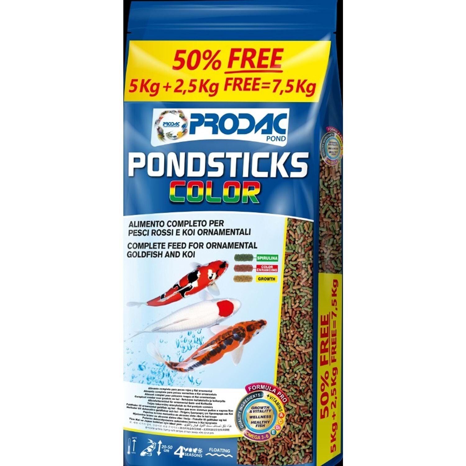 Prodac PondSticks Color 7.5kg