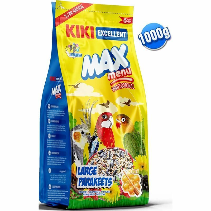 Kiki Excellent Max Menu Ballı Large Paraket Yemi 1000gr