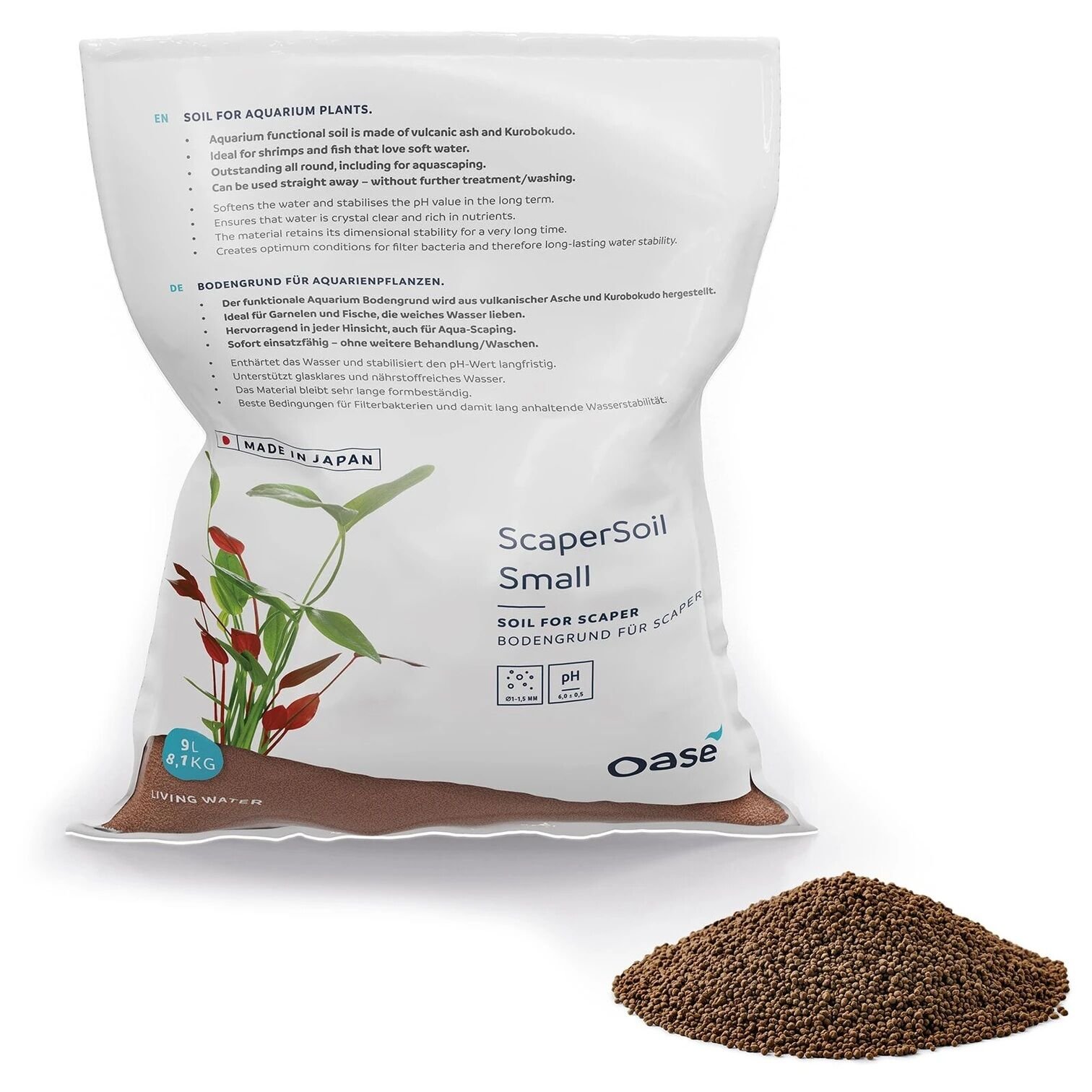 Oase Scaper Soil Brown Small Bitki Toprağı 9Lt 8.1kg