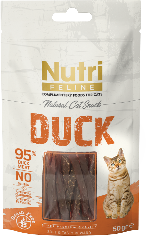 Nutri Feline Duck(Ördek Etli) Snack 50gr