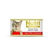 Nutri Feline Sığır Etli Zeytinli Tahılsız Kedi Konservesi 85 Gr