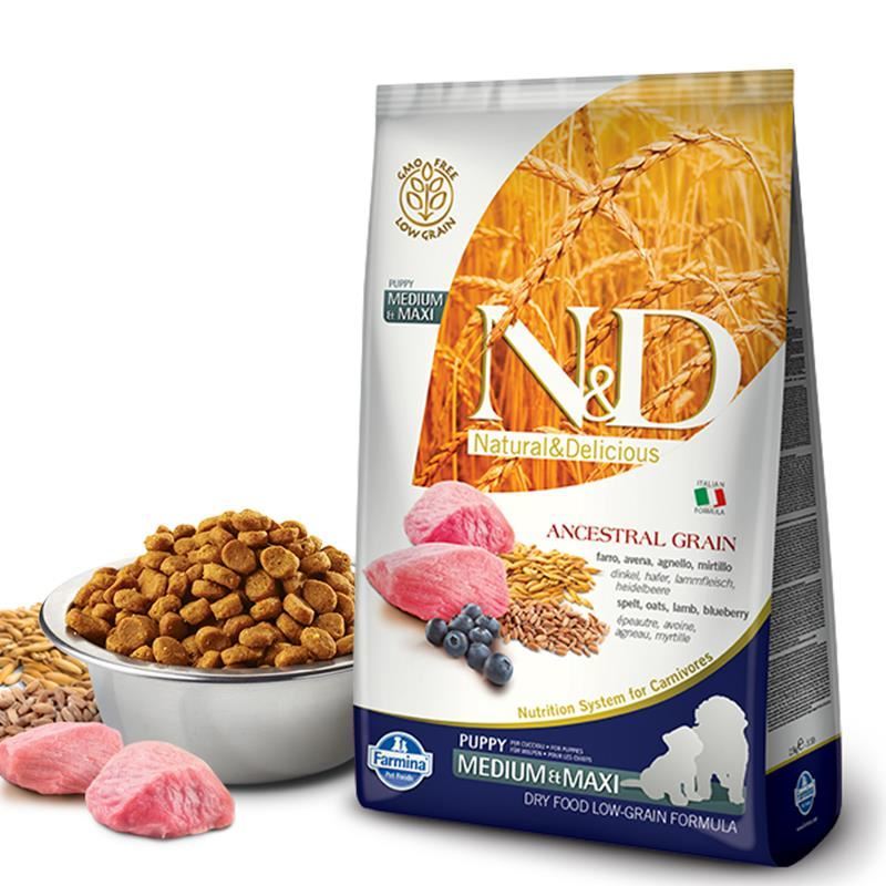 ND Düşük Tahıllı Kuzu Yaban Mersini Yavru Köpek Maması 12kg.