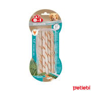 8in1 Delights Pro Dental Diş Sağlığı için Twisted Sticks Köpek Çiğneme Kemiği 55gr