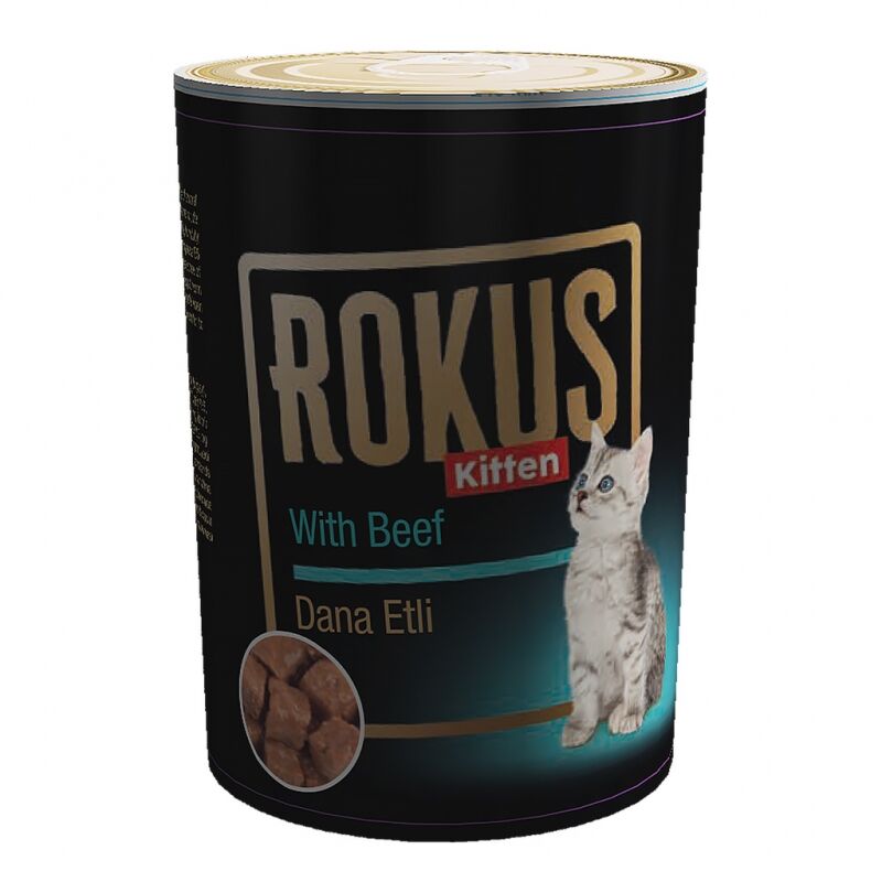 Rokus Yavru Dana Etli Kedi Konservesi 410gr