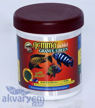 Gemma Cichlid Granül Green 500Gr.