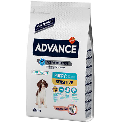 Advance Puppy Sensitive Somonlu Yavru Köpek Maması 3kg