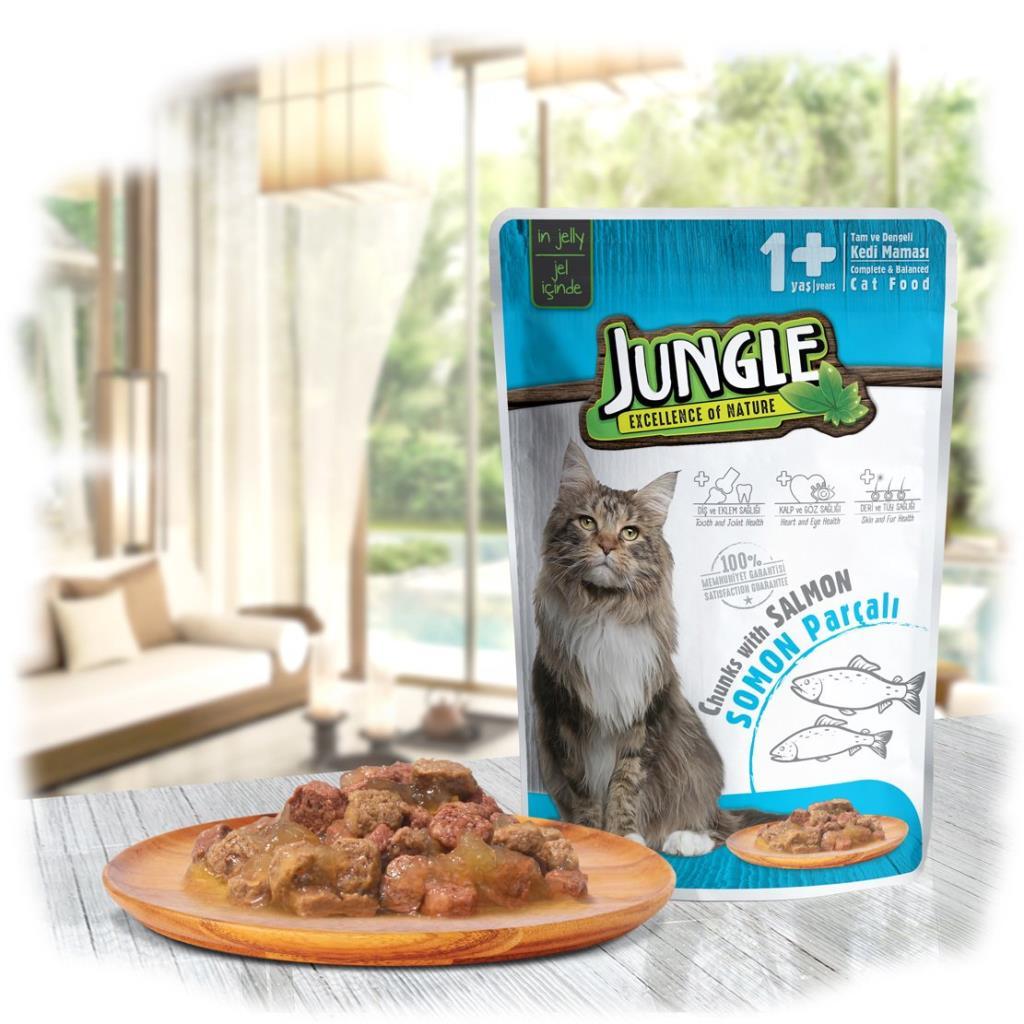 Jungle Sterilised Somon Parçalı 100gr.