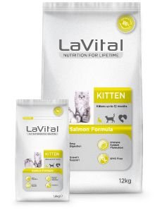 LaVital Kitten Somonlu Yavru Kedi Maması 12kg