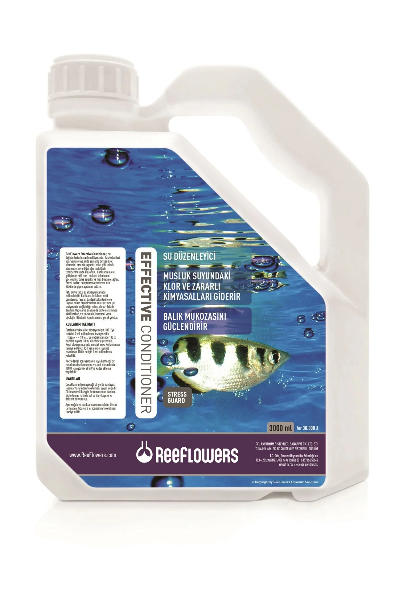 Reeflowers Effective Conditioner 3000ml. Su Düzenleyici