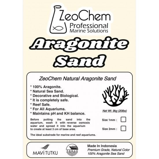 ZeoChem - Aragonite Sand - 9kg - 1mm
