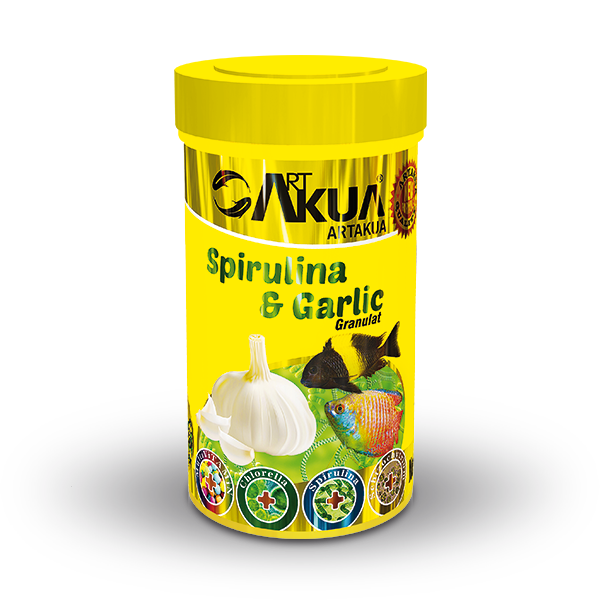 ArtAkua Spirulina Garlic Granulat 250ml 100gr.