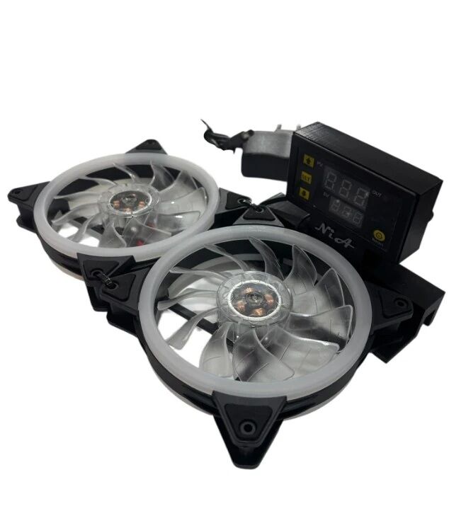 Termostatlı Akvaryum Soğutucu İkili Fan